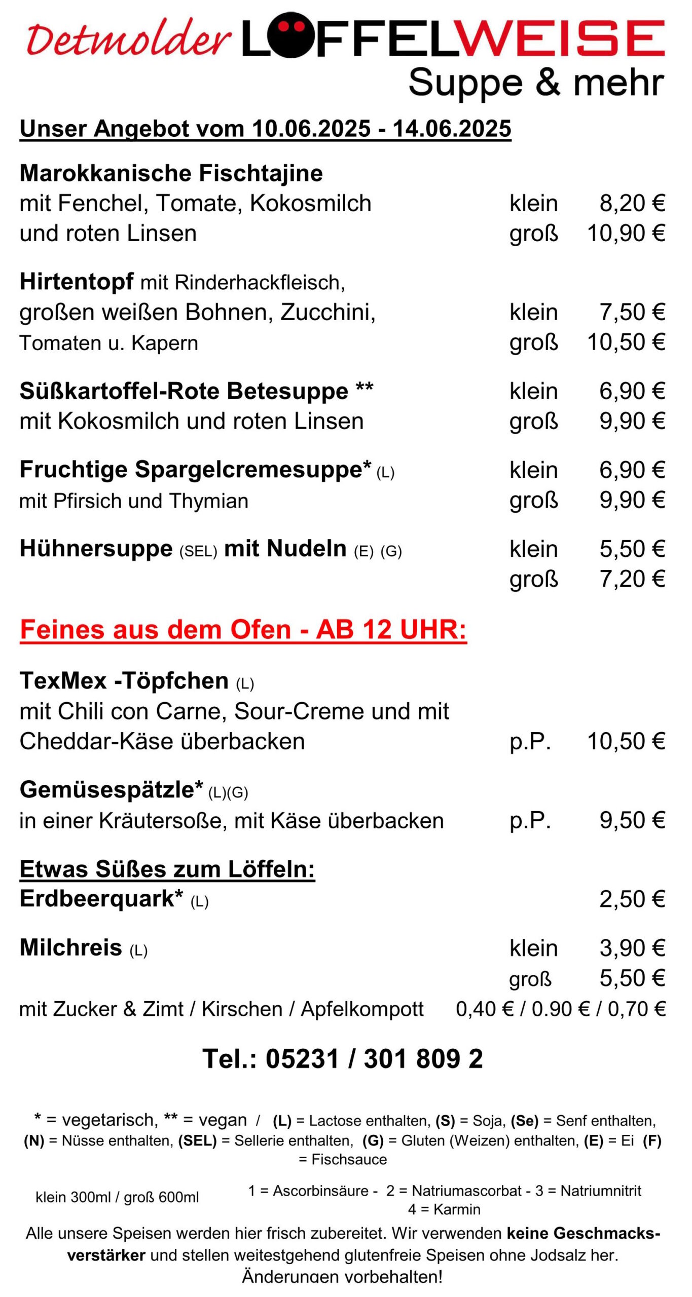 Speisekarte