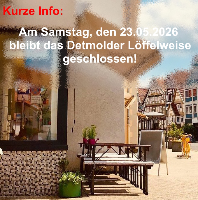 Samstag geschlossen!